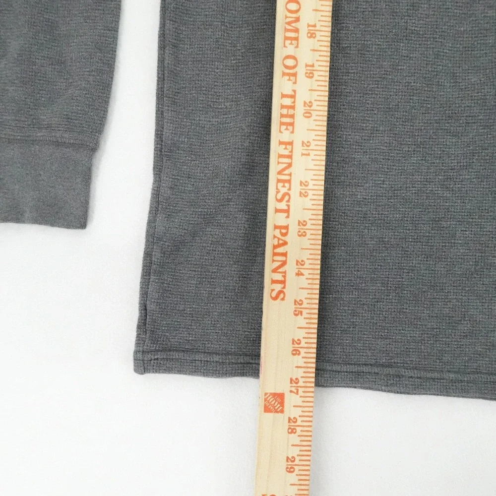 Polo Ralph Lauren Thermal Shirt Mens 2XL Gray Long Sleeve Waffle Knit Crew Neck